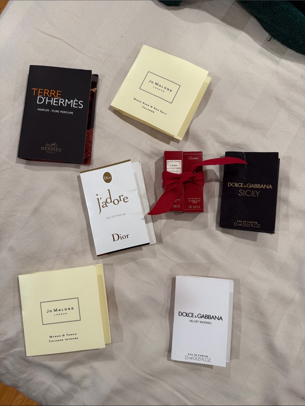Luxury Perfume Sample Card Lot - Multiple Designer Brands